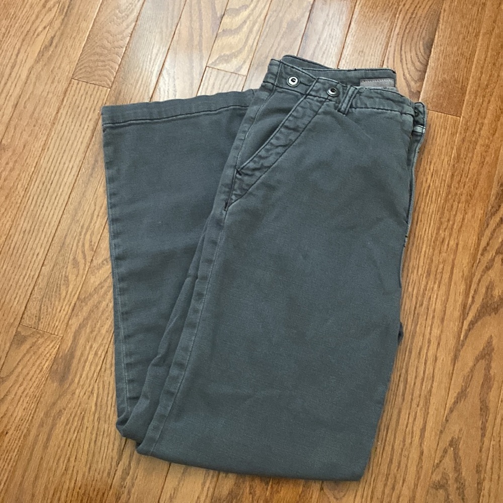 Anthro Pilcro Slouchy Chino Pants - Gray, Size 26